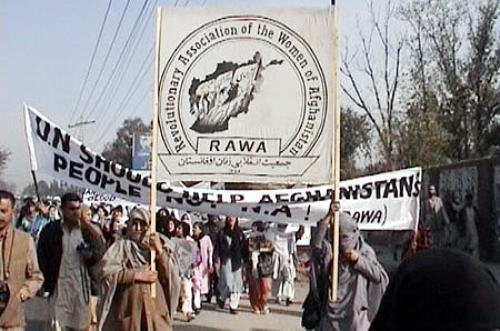 RAWA protest in Peshawar city