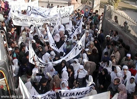RAWA protest in Peshawar