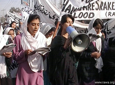 RAWA protest in Peshawar