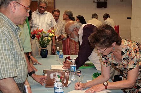 Book signing by Melody and Dilip Chitre