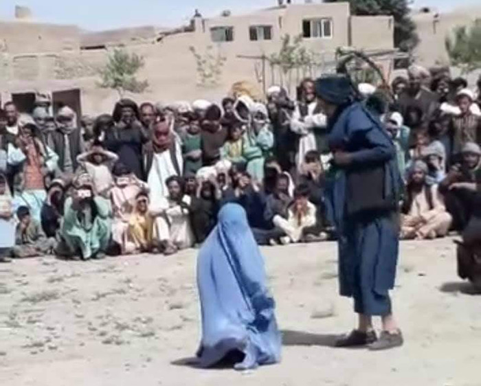 Taliban publicly flog an Afghan woman