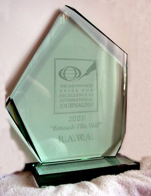 2001 SAIS-Novartis International Journalism Award