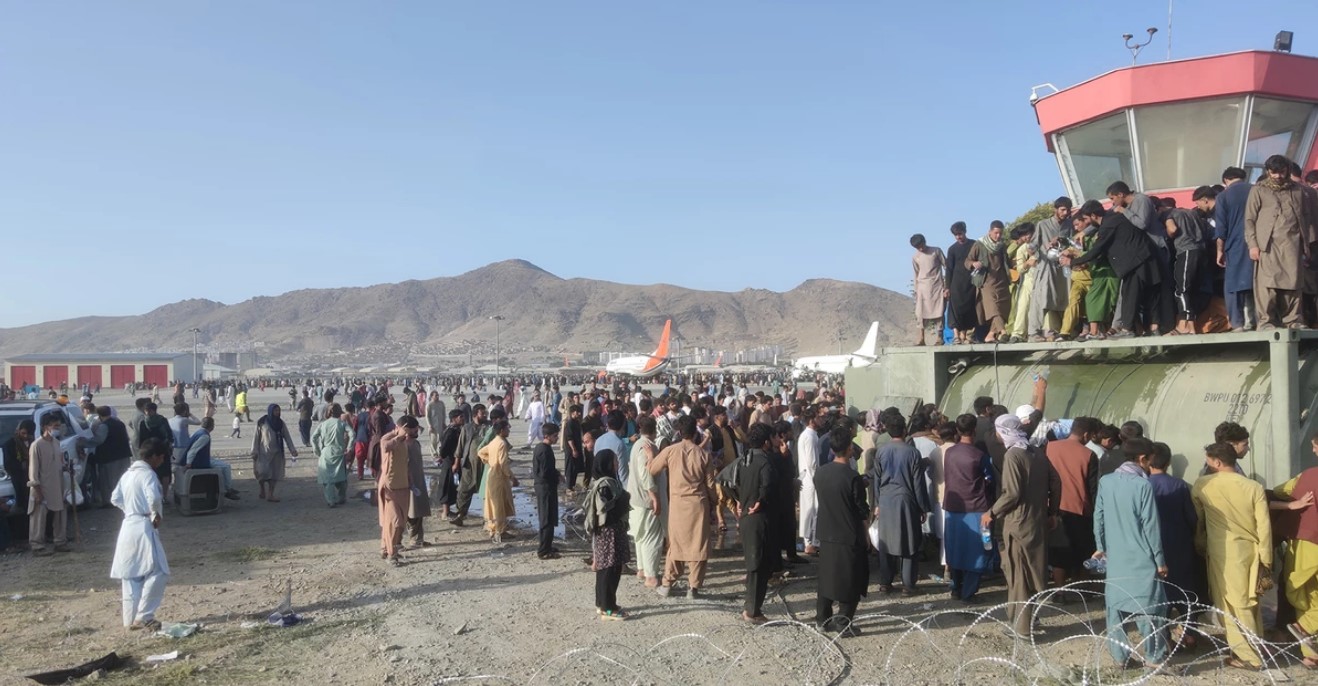 Kabul Airport on August 16, 2021 