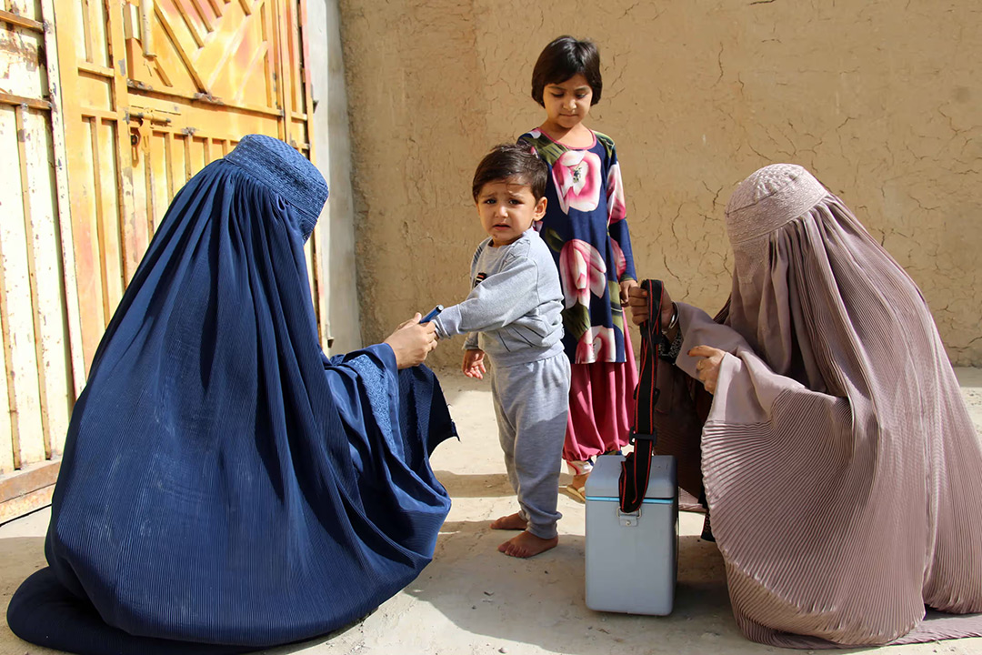 Polio drive by women