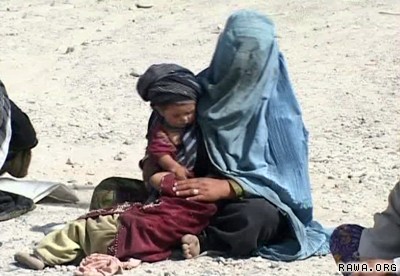 Afghan mothers and children suffer