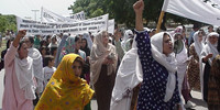 RAWA rally in Islamabad on Black Day of April 28, 2000