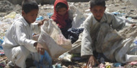 Afghan children in Kabul living in disastrous conditions