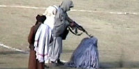 Public execution of a woman by Taliban in Kabul