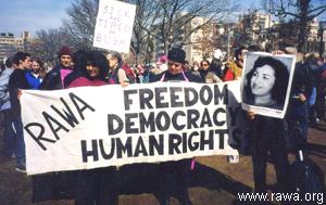 Demo in Washington DC in support of RAWA
